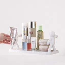 shreejee Self Adhesivecute Floating Shelves Wall Shelf for Home, Office & Kitchen X2.130 Plastic Wall Shelf image 2