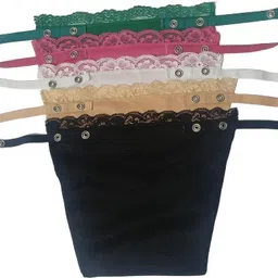 glorsio Women Dark Green, Multicolor, White, Beige, Black Mock Camisole image 2