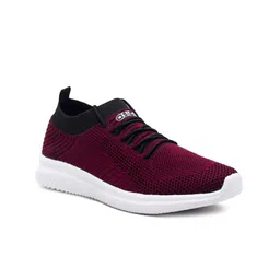 ASIAN Men Maroon Woven Design Sneakers-picture-14