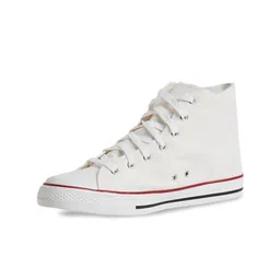 MOZAFIA Women Canvas Lace-up Casual High Top Sneakers-image-63