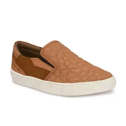 Hitz Men Textured Leather Slip-On Sneakers-image-0