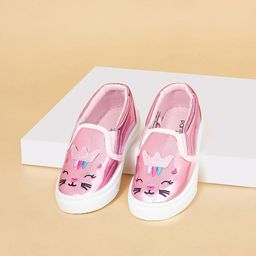 Pantaloons Junior Girls Printed Slip-On Sneakers-picture-4