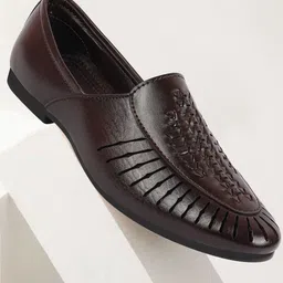 FAUSTO Men Laser Cut Lightweight Mojaris image 1