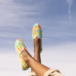 TOMS Women Tie Dye Canvas Alpargata Slip-on Sneakers-image-17
