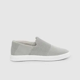 HRX by Hrithik Roshan Women Grey Woven Design Fly Slip-on Sneakers-picture-17