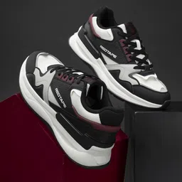 Red Tape Men Colourblocked Round Toe Memory Foam Sneakers-image-54