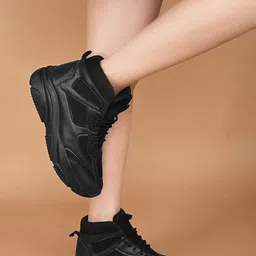 knoos Women High-Top Water Repellent Upper Mesh Sneakers image 4