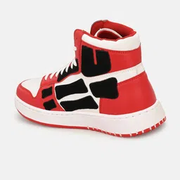 Big Fox Men Red Colourblocked Sneakers image 2