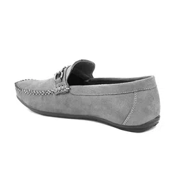 Sir Corbett Men Textured Round Toe Suede Loafers image 5