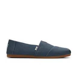 TOMS Men Blue Alpargata Canvas Slip-On Sneakers image 4