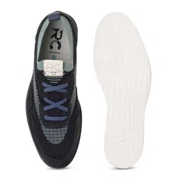 Ruosh Men Textured Comfort Insole Contrast Sole Lace-Ups Sneakers image 3