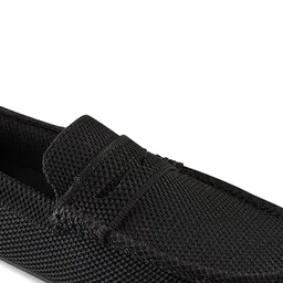 NEEMANS Men Black Solid Slip-On Sneakers image 5