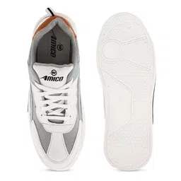 AMICO Men Colourblocked Lightweight Comfort Insole Mesh Contrast Sole Sneakers image 5