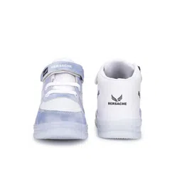 BERSACHE Boys Colourblocked Round Toe Canvas Comfort Insole LED Sneakers image 2