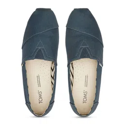 TOMS Men Blue Alpargata Canvas Slip-On Sneakers image 5