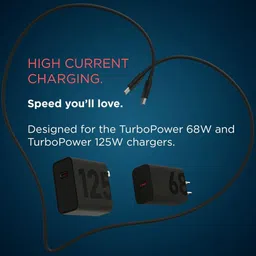 UniBoss Type C 5 A 1 m Copper Braiding 68W Type C to C Turbo Power charging data cable image 3