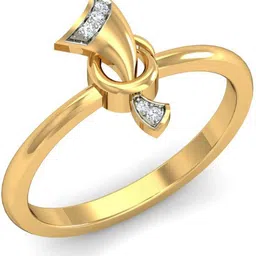 avsar AVR426YB 14kt Cubic Zirconia Yellow Gold ring image 4