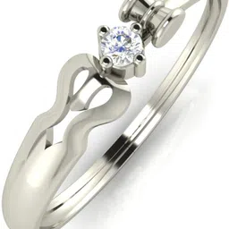 avsar Janavi 14kt Cubic Zirconia White Gold ring image 3