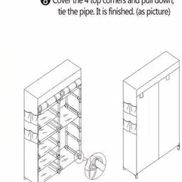 attache Carbon Steel Collapsible Wardrobe image 3