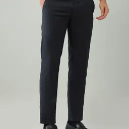 arrow Men Regular Fit Blue Polyester Trousers image 4