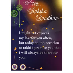 Silver Shine Red Rakhi Set image 3