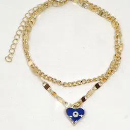 EL REGALO Gold-Toned & Blue Rakhi image 3