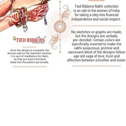 TIED RIBBONS Unisex Set Of 2 Bhaiya Bhabhi Lumba Rakhi image 4
