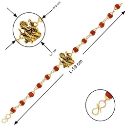 Silver Shine Multicolored Rakhi Combo image 4