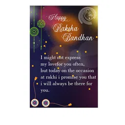 Silver Shine Set Of 2 Stone-studded & Beaded Bhabhi Bhaiya Rakhi image 4