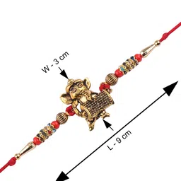 Silver Shine 2 Rakhi with Roli Chawal image 5