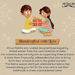 I Jewels Mickey Mouse Beaded Thread Rakhi With Roli Chawal & Greeting Card image 5