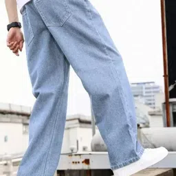 cmd coinmen denims Men Loose Fit Mid Rise Light Blue Jeans image 2