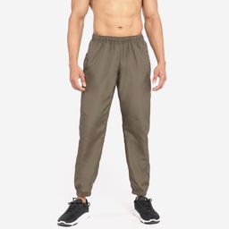 domyos Men Gym Trackpants Joggers Slim Fit Khaki-picture-22