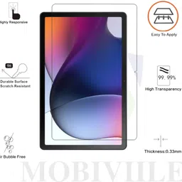 MOBIVIILE Tempered Glass Guard for Motorola Moto Tab G62 image 2