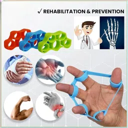 shopeleven Foam Hand Grip For Strength And Skipping Rope , Finger Grip Trainer for Relieve Fitness Accessory Kit Kit image 3