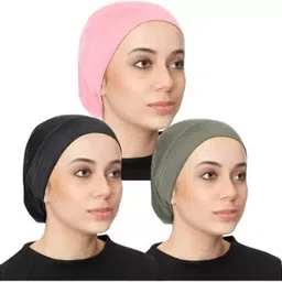 paropkar Solid Cotton Blend Women Multicolor Fancy Scarf, Scarf, Faux Turtleneck Neck Cover image 1