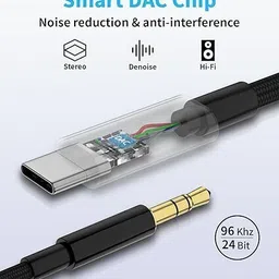 EasyFit AUX Cable 6 A 100 m 0 USB C to 3.5mm Audio Aux Jack Cable Compatible with iPhone 15 Plus/15 Pro Max 3.3FT USB Type C to Male Adapter Dongle Cable Cord for Samsung Galaxy S24 S23 S22,iPad Pro,MacBook Google image 5