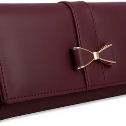 altair Casual, Party, Formal Maroon Clutch image 3