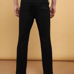 wrangler Men Slim Mid Rise Black Jeans image 4