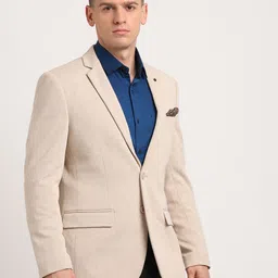turtle Men Solid Single Breasted Casual Blazer image 4