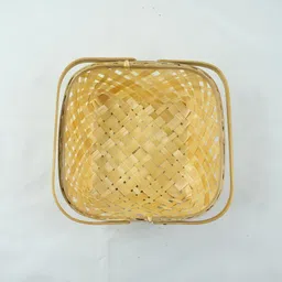 bhartiye products Puja | Hamper Pack of 5 Bamboo Fruit & Vegetable Basket image 3