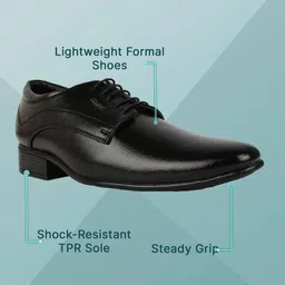 bata Remo 8216116 Corporate Derby Lace Up For Men image 3