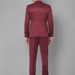 canary london Men 2-Piece Formal Suit Solid Suit image 2