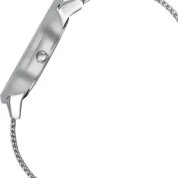 sonata Poze Silver Dail Silver Strap Analog Watch - For Men SP70006SM01 image 5