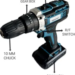 mpt CM-21A CHETAK MAX -21V CORDLESS IMPACT DRILL,WITH 3 MODES SPEEDS Cordless Drill image 2