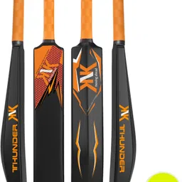 knk Thunder Senior Plastic Cricket Bat with Soft Cricket Ball Cricket Kit-picture-26