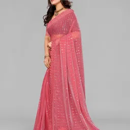 houseofcommon Embellished Bollywood Lycra Blend Saree image 3