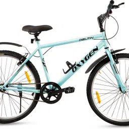oxygen DELTIN MTB 26T Bicycle | Non Geared Steel Frame Cycle for Adults 26 T (inch) Mountain Cycle image 1