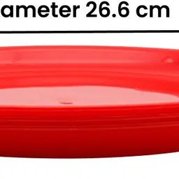 jaycee Pack of 12 Plastic BPA Free Microwave Safe & Unbreakable Round Full Dinner Plates & Bowls Dinner Set image 4