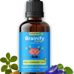 better herbs Brainify Drops Brain Booster Supplement for 2-16 Yrs Old | 7 Herbs Formulation image 1